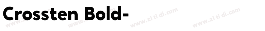 Crossten Bold字体转换